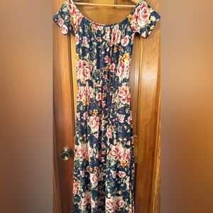 Hot Kiss Floral Pattern dress with shorts